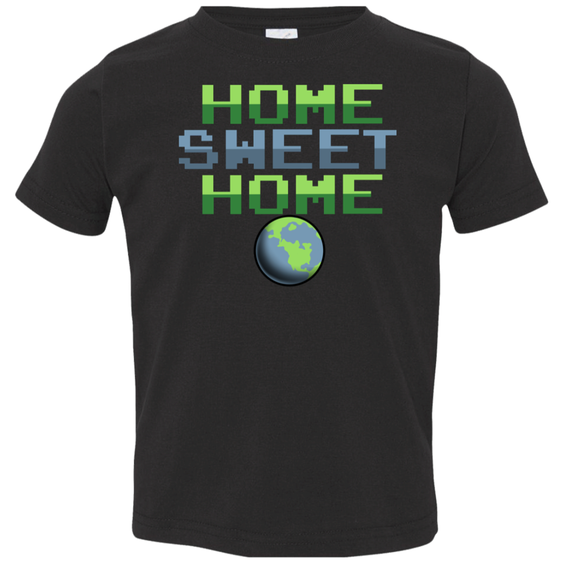 Toddler Space Planet Earth Home Sweet Jersey T-Shirt