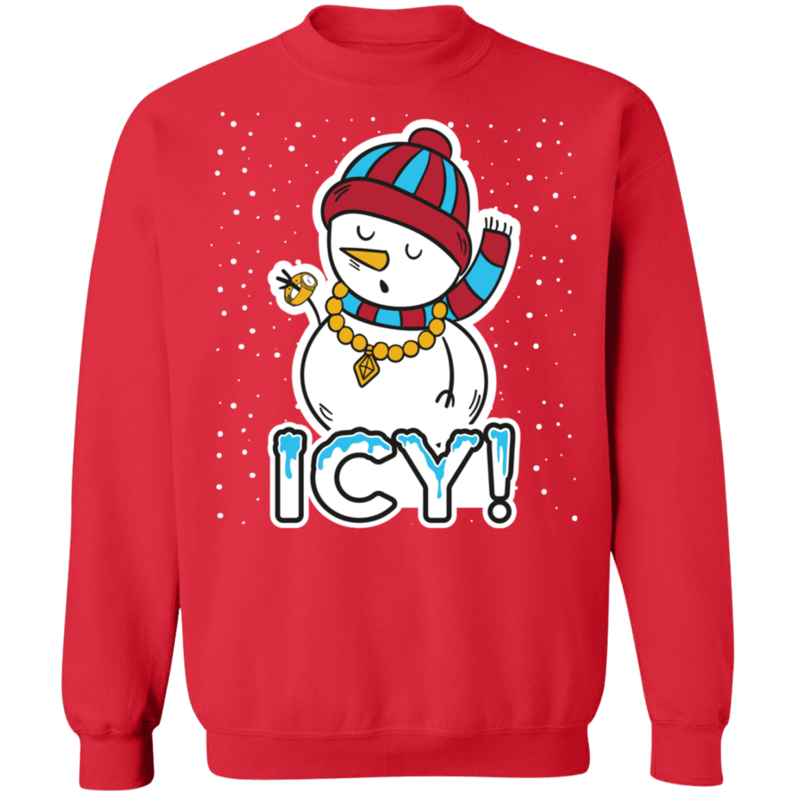 ICY! Snowman Ugly Christmas Crewneck Sweatshirt