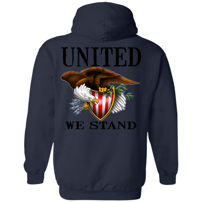 We the People United We StandDouble Sided Pullover Hoodie