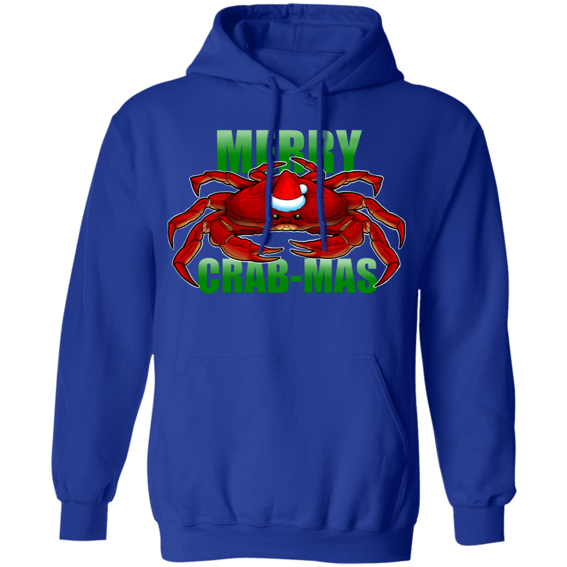 Merry Crab-Mas Saltwater Christmas Pullover Hoodie