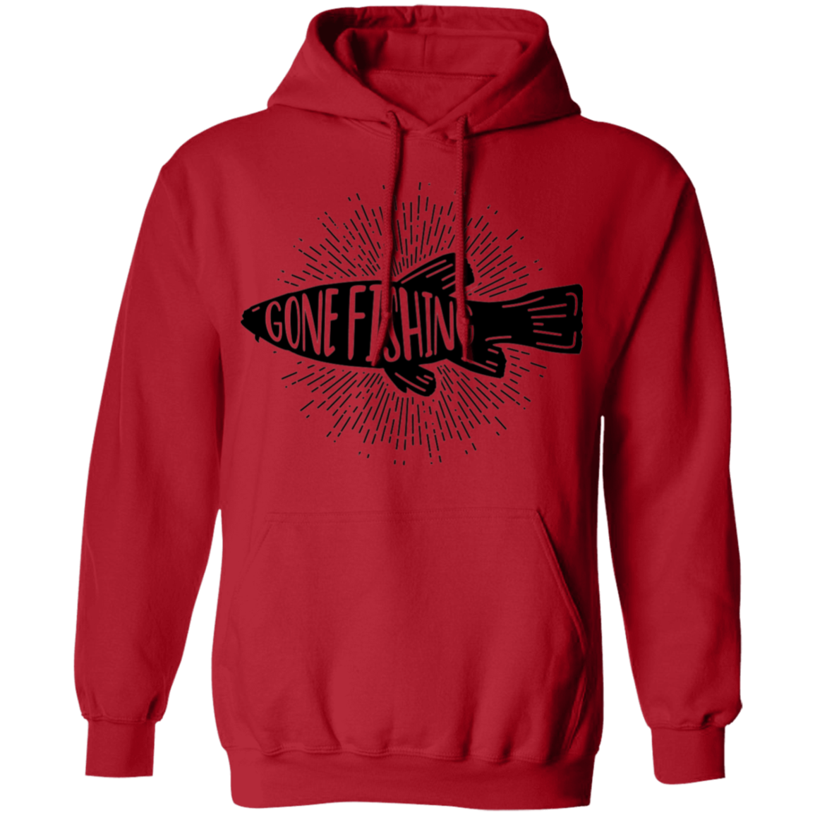 Gone Fishing Pullover Hoodie