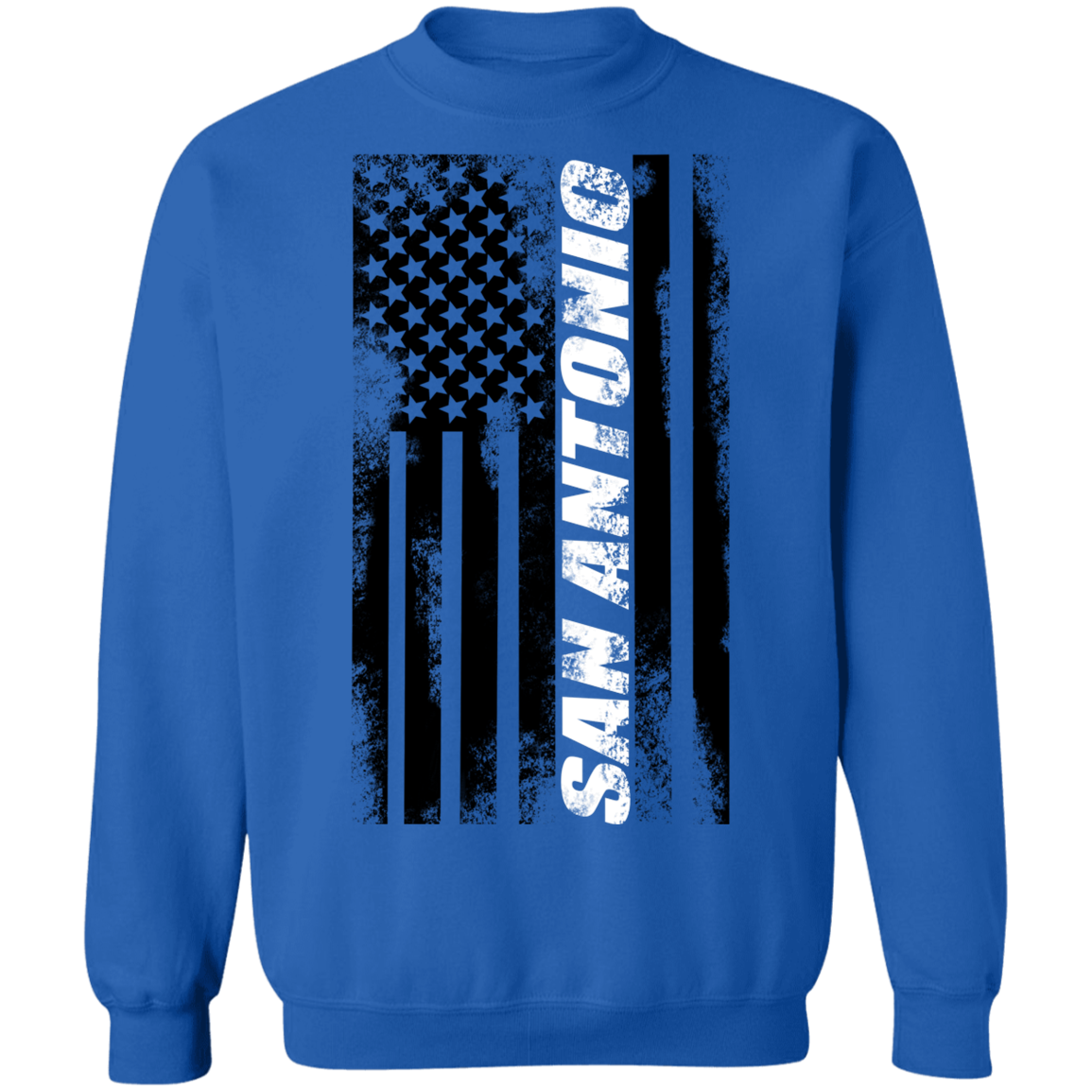 San Antonio Texas American Flag Crewneck Sweatshirt