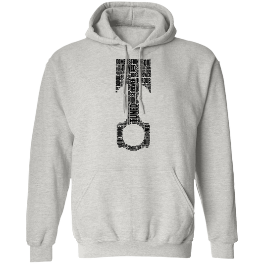 Word Piston Mechanic Automotive Pullover Hoodie