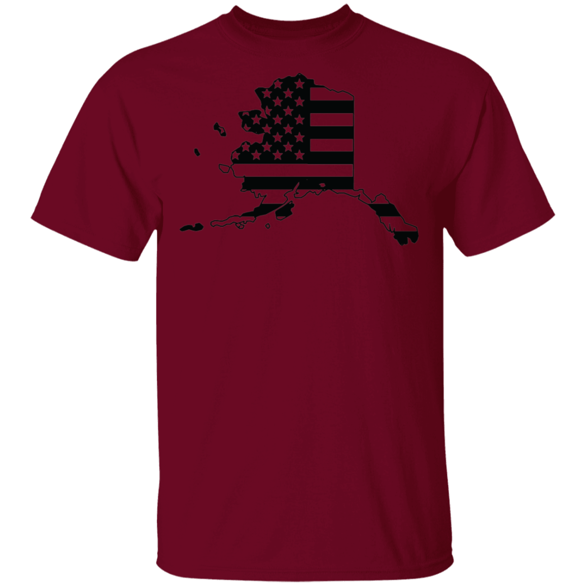 Alaska AK State American Flag Pride T-Shirt
