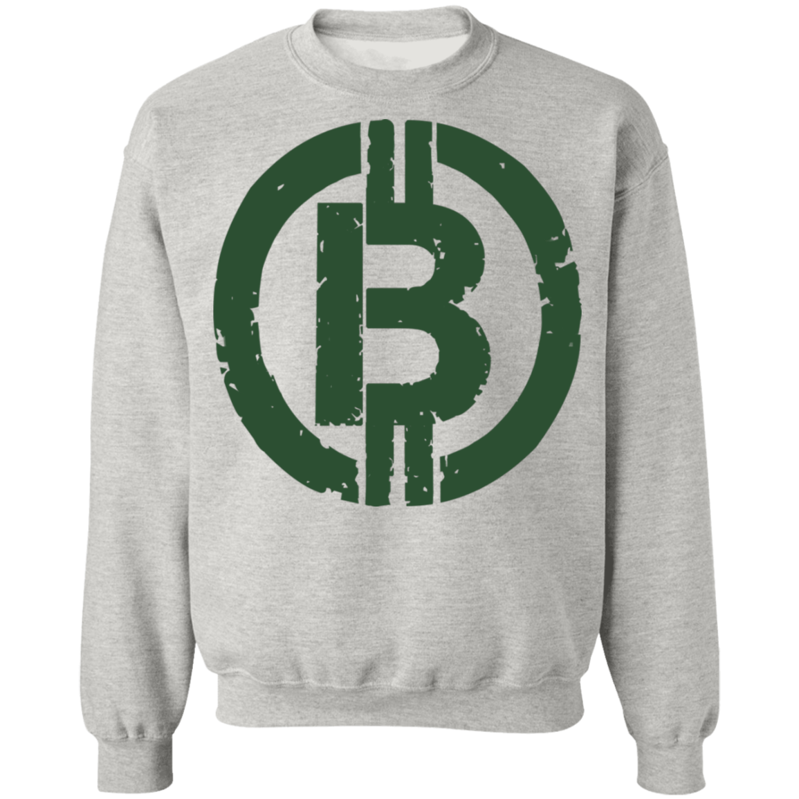 Military Green Bitcoin Hodl Cryptocurrency BTC Crewneck Sweatshirt
