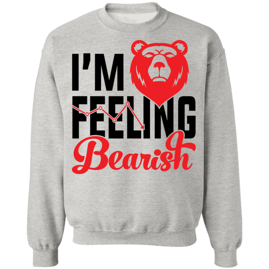 I'm Feeling Bearish Stocks Technical Analysis Crewneck Sweatshirt