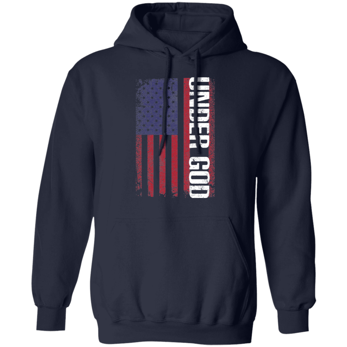 Under God American Flag USA  Pullover Hoodie