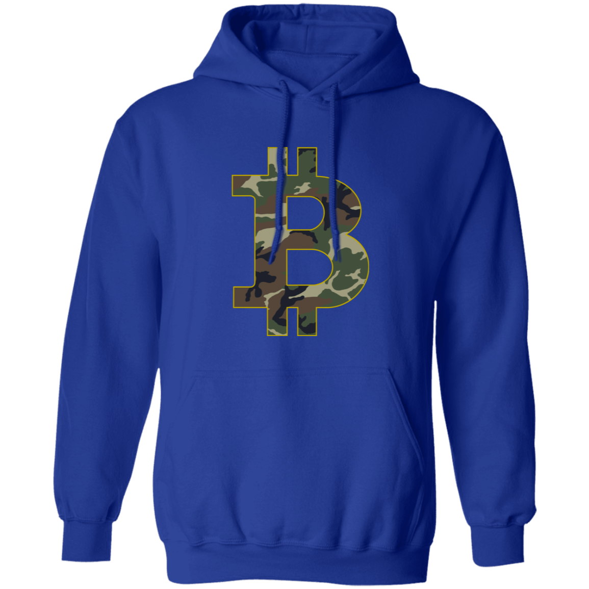 Camo Bitcoin Hodl Cryptocurrency BTC Pullover Hoodie