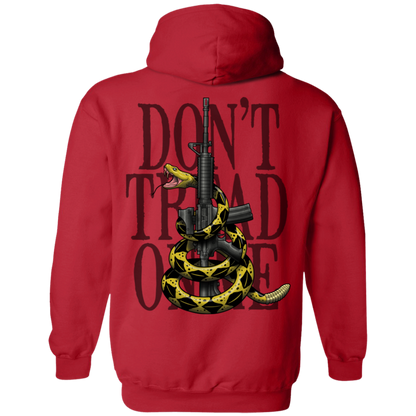 We the People Don't Tread on Me Gadsden Flag Double Sided Pullover Hoodie