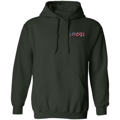 Patriot American Bald Eagle Double Sided Pullover Hoodie