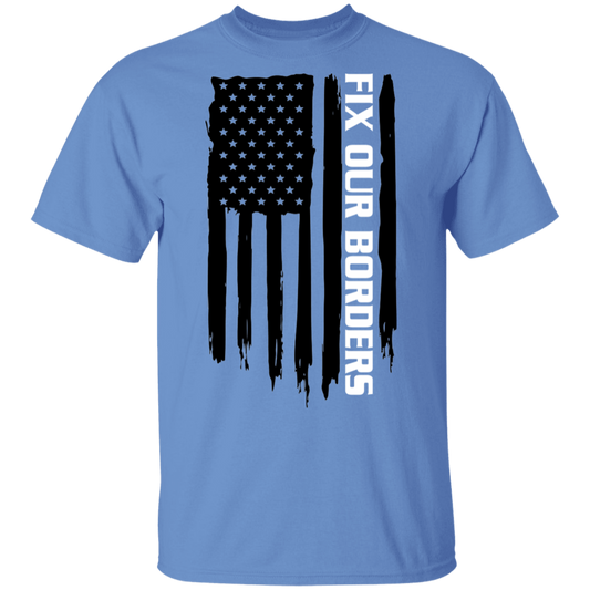 Fix Our Borders USA American Flag T-Shirt
