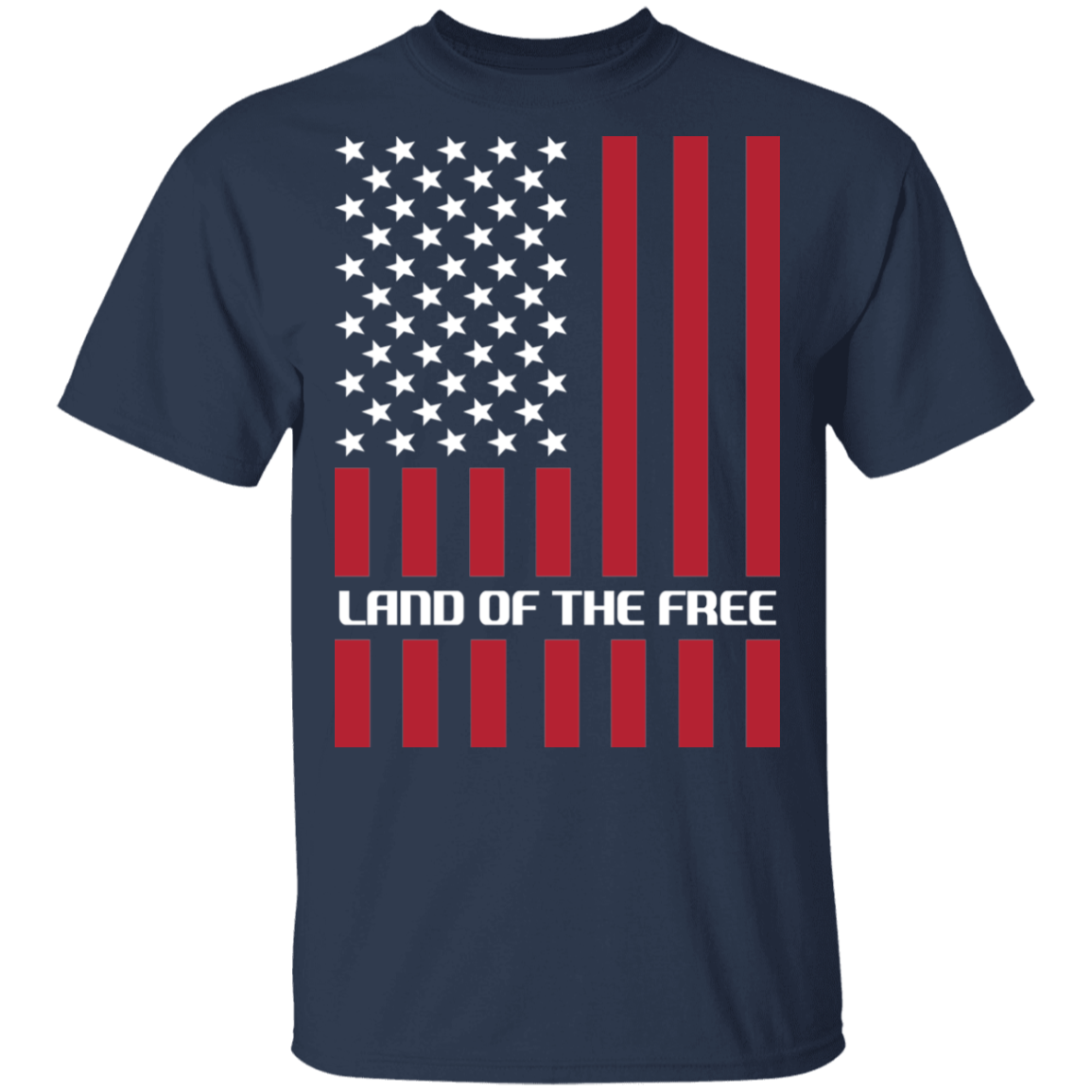 Land of the Free American Flag USA T-Shirt