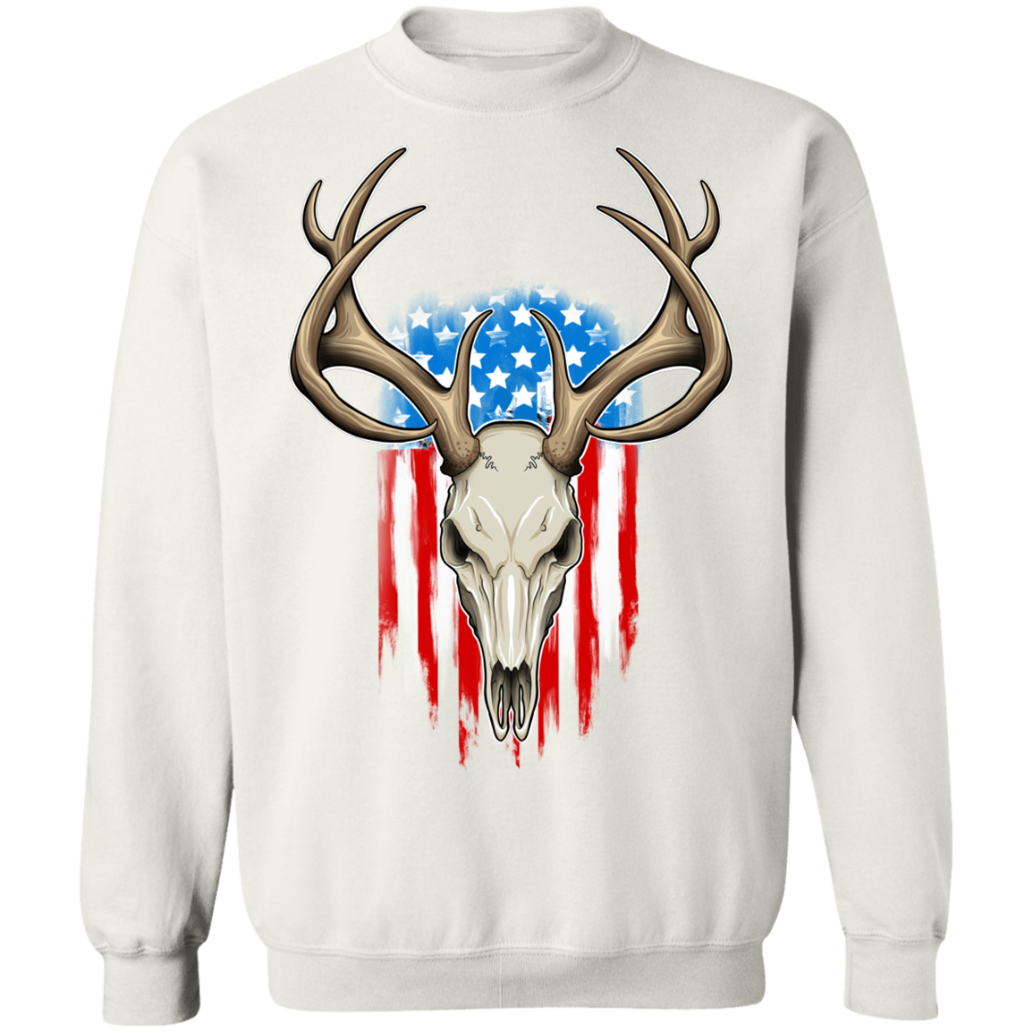 American Flag Hunting Crewneck Sweatshirt