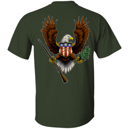 We the People American Bald Eagle 1776 Double Sided T-Shirt