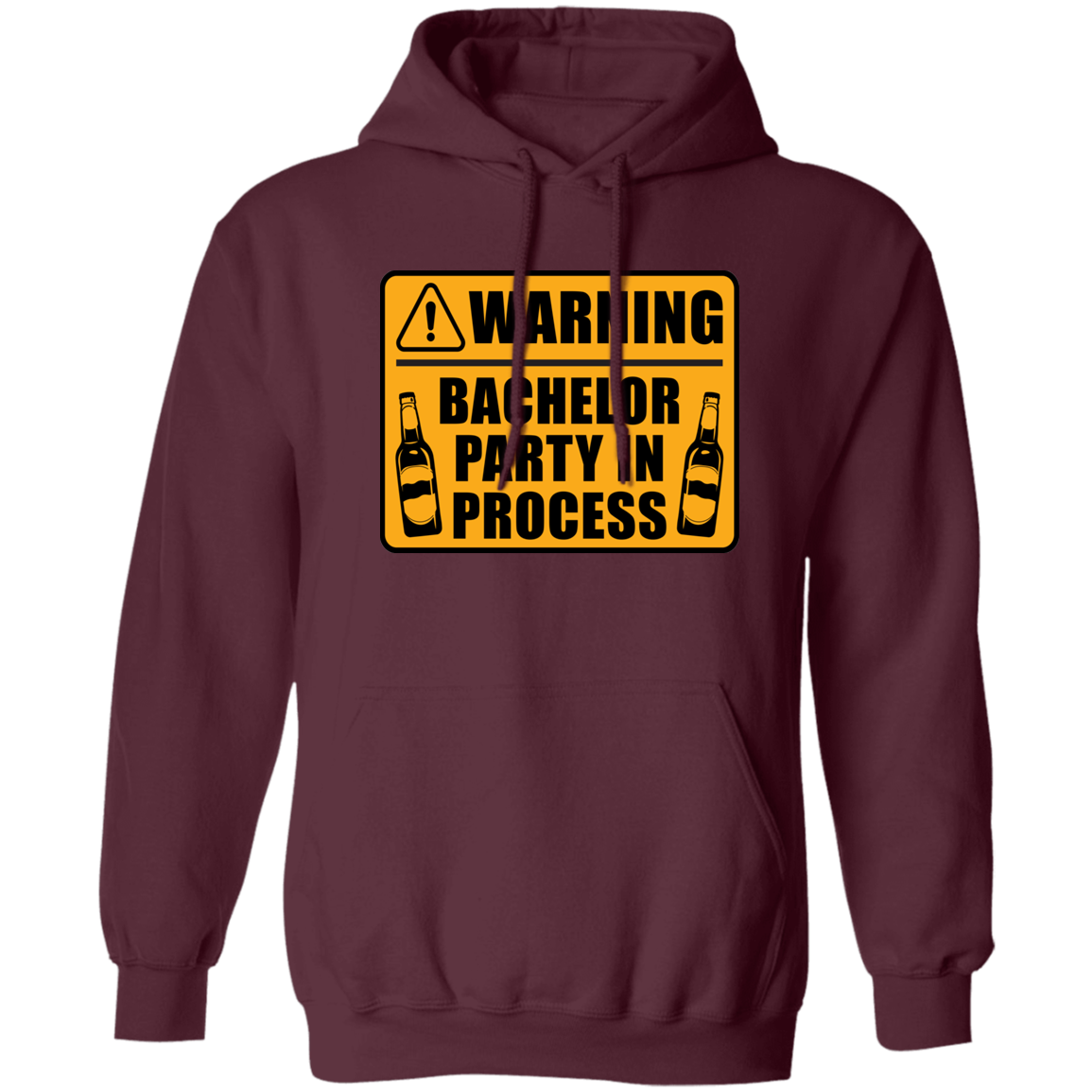 Funny Warning Bachelor Party In Process Hoodie