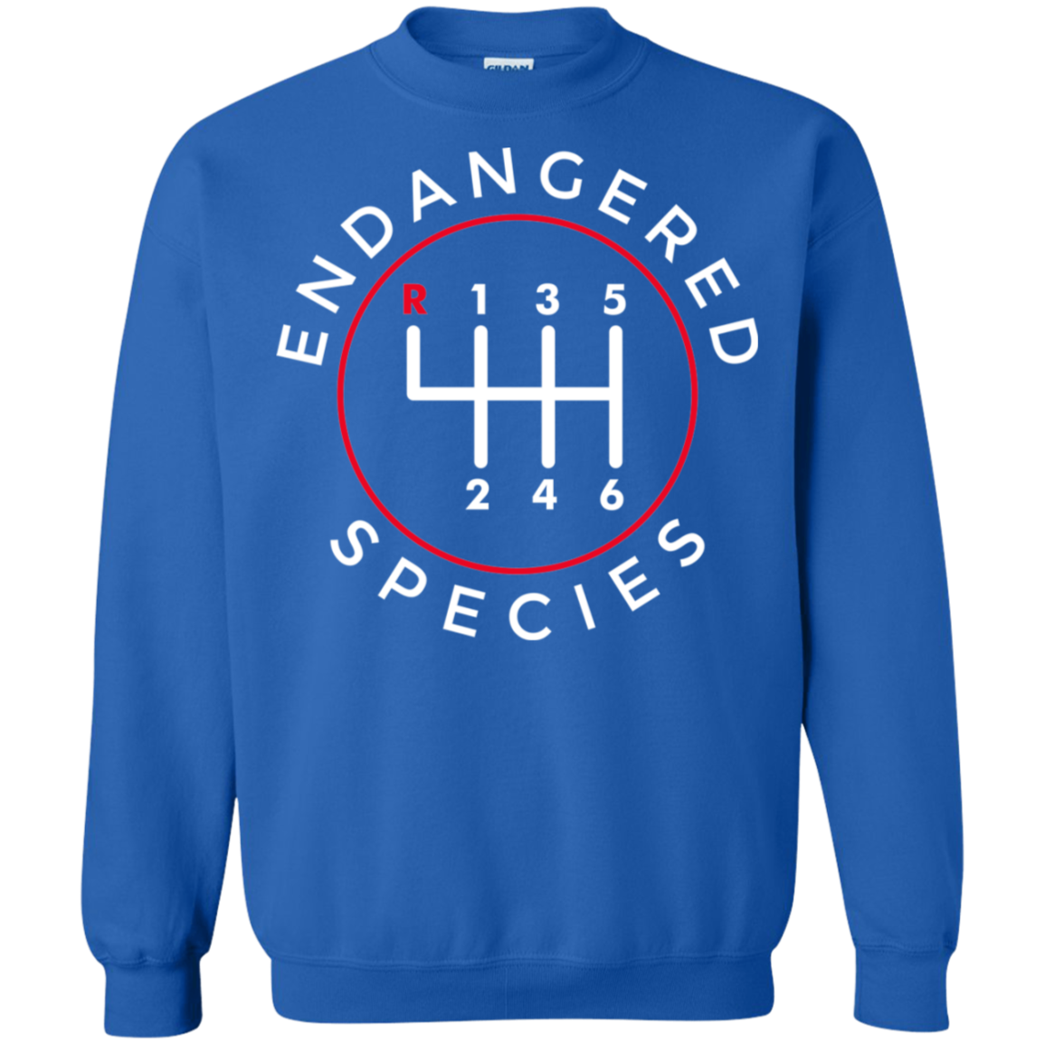 Endangered Species Manual Shift Stick Crewneck Sweatshirt