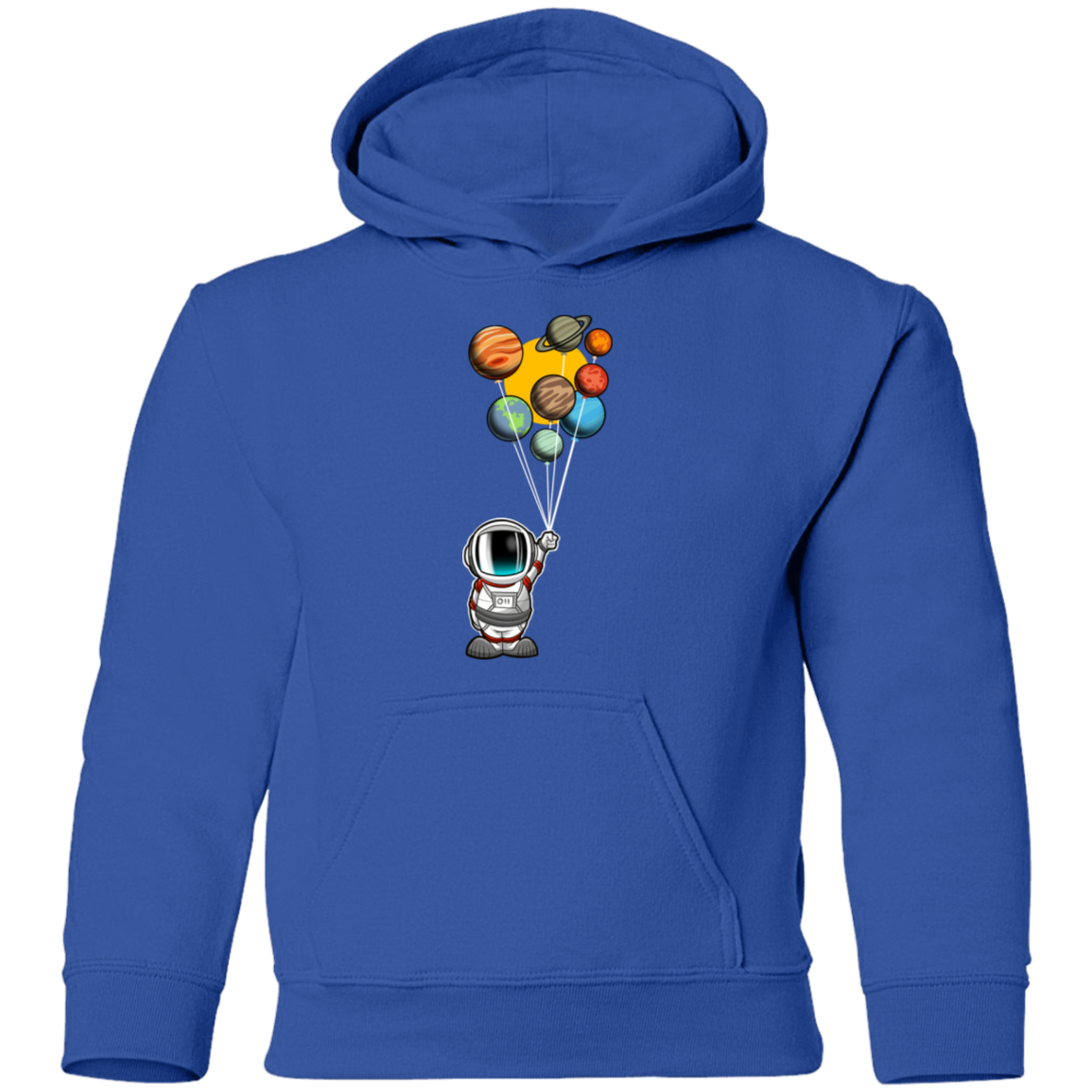 Youth Space Astronaut Balloons Party Pullover Hoodie