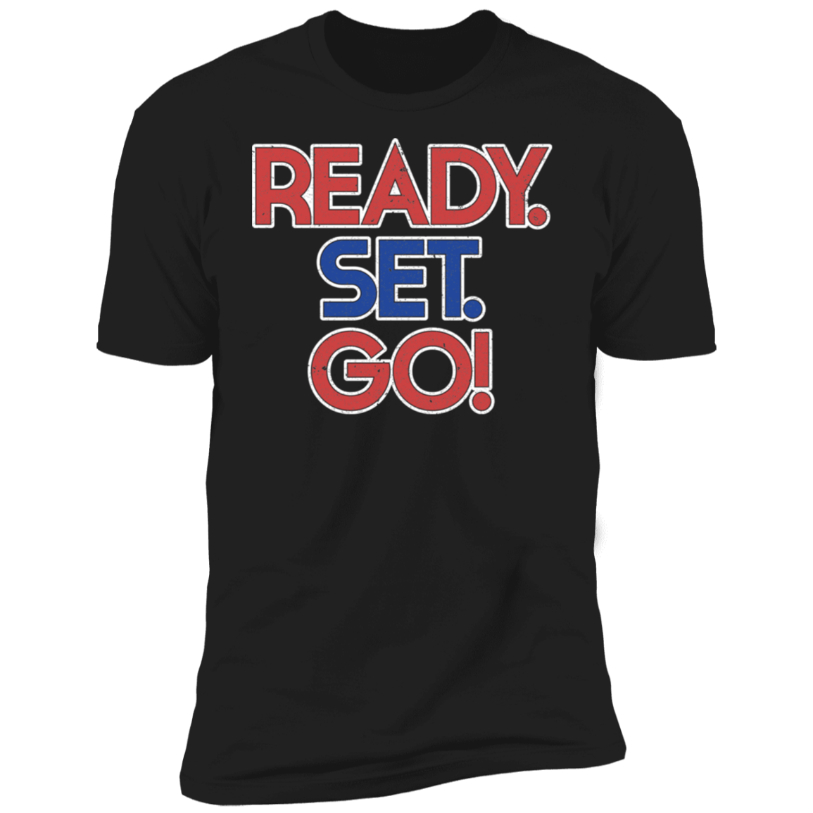 Ready Set Go! Racing Gapped Boosted Premium Short Sleeve T-Shirt