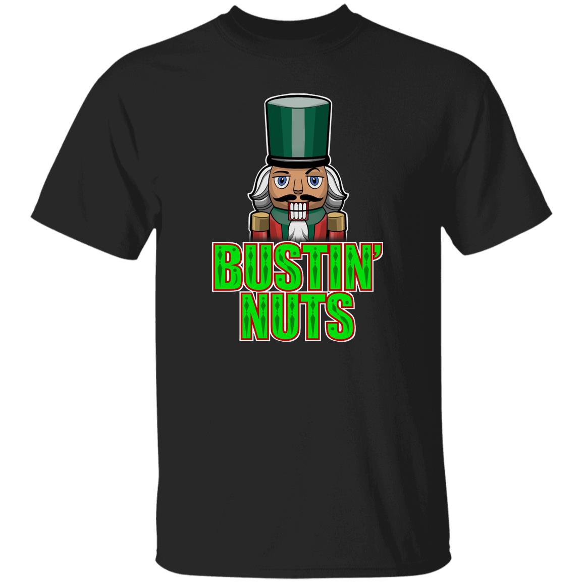 Bustin' Nuts Nutcracker Funny Christmas T-Shirt