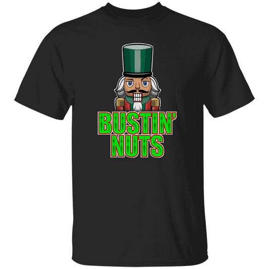 Bustin' Nuts Nutcracker Funny Christmas T-Shirt
