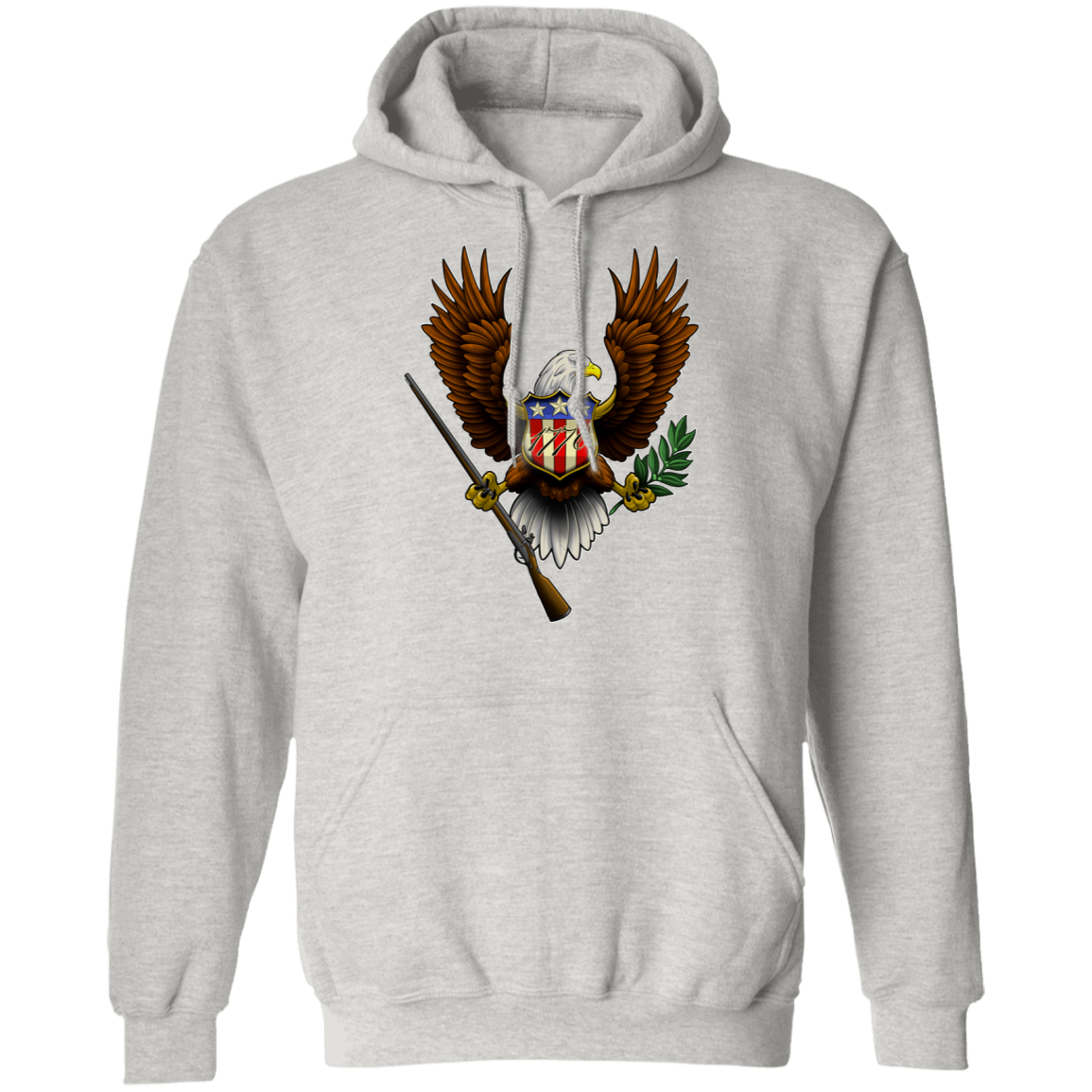 1776 American Bald Eagle Pullover Hoodie