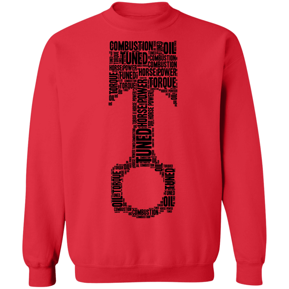 Word Piston Word Piston HP Boost Tuned Combustion Crewneck Sweatshirt