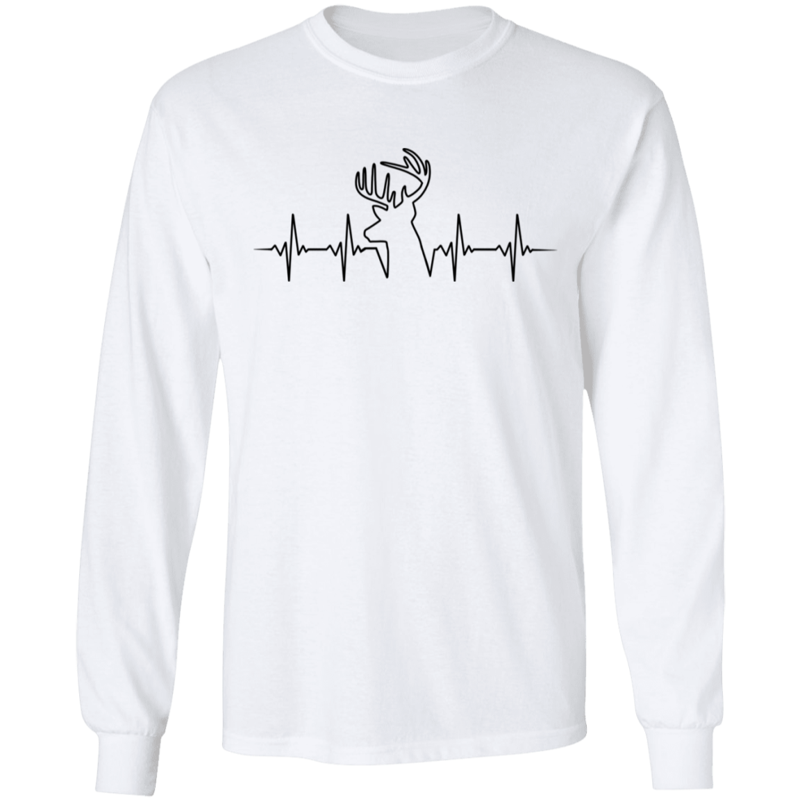 Hunter Heartbeat Deer Long Sleeve T-Shirt