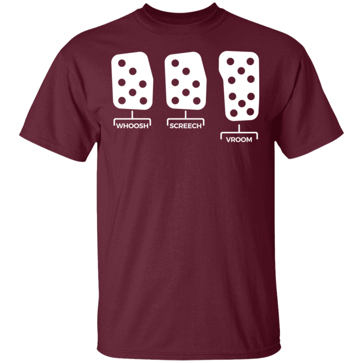 Whoosh Screech Vroom Boosted Manual Stick Shift T-Shirt