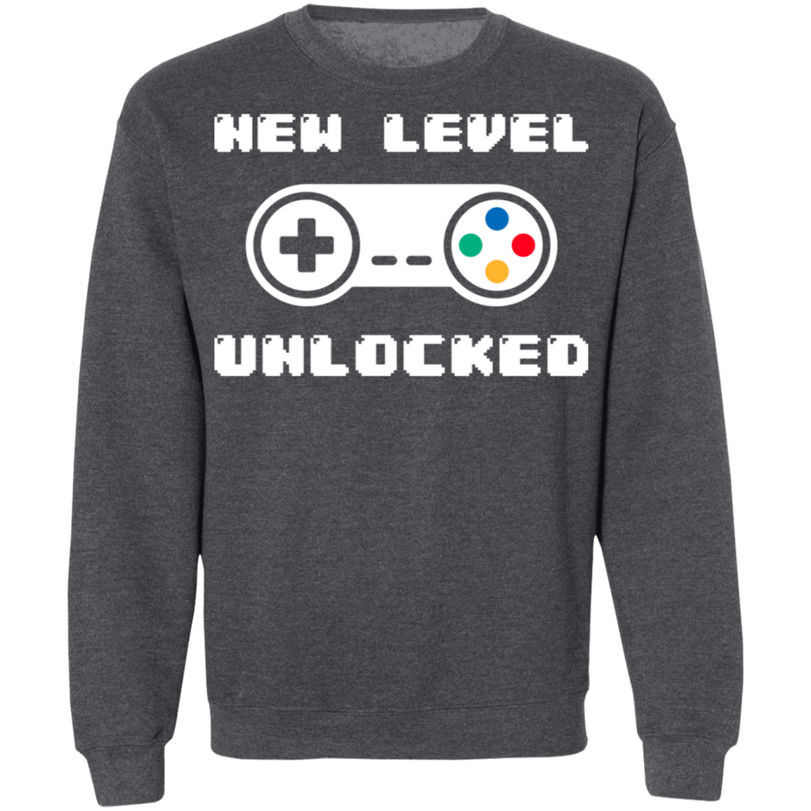 New Level Unlocked Gaming Crewneck Sweatshirt