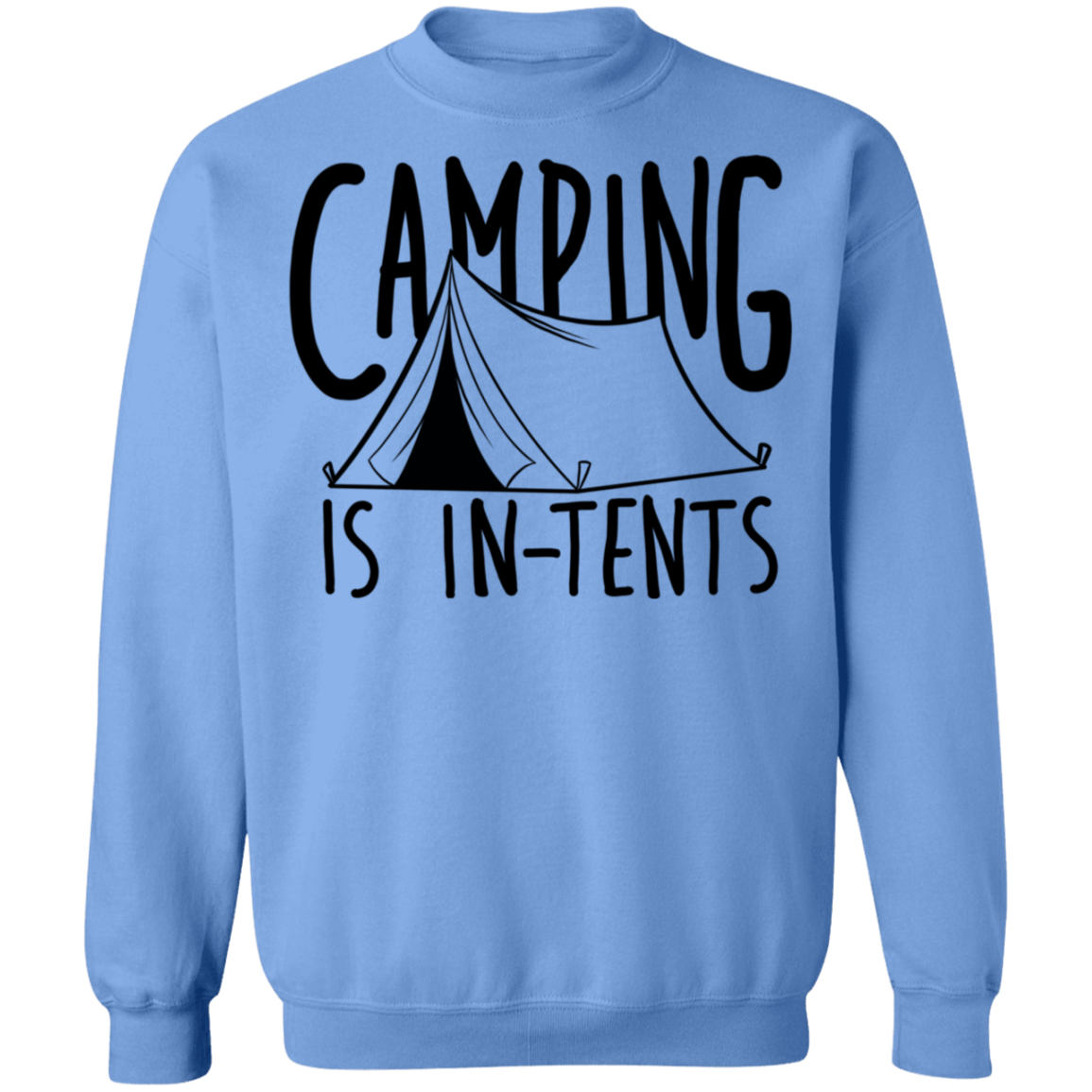 Camping is In-Tents Funny Crewneck Sweatshirt