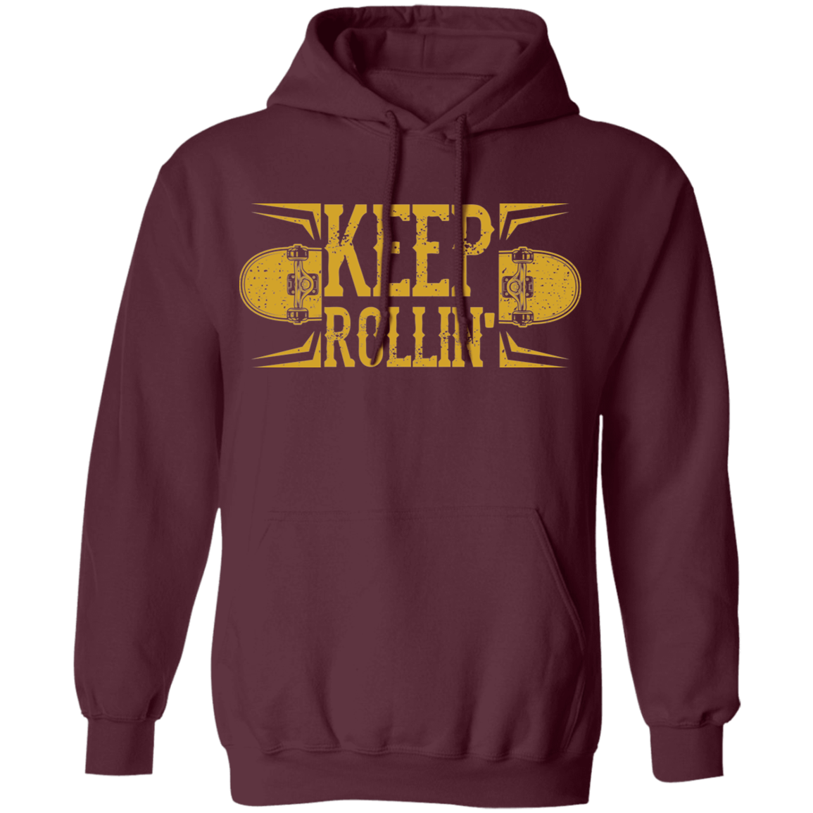 Keep Rollin' Skateboarding Skateboard Pullover Hoodie