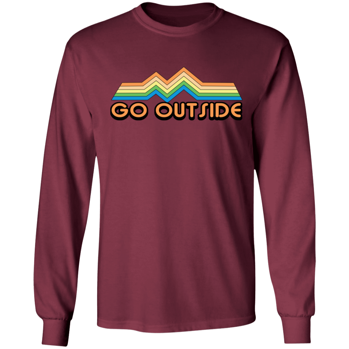 Go Outside Camping Nature Bright Long Sleeve T-Shirt