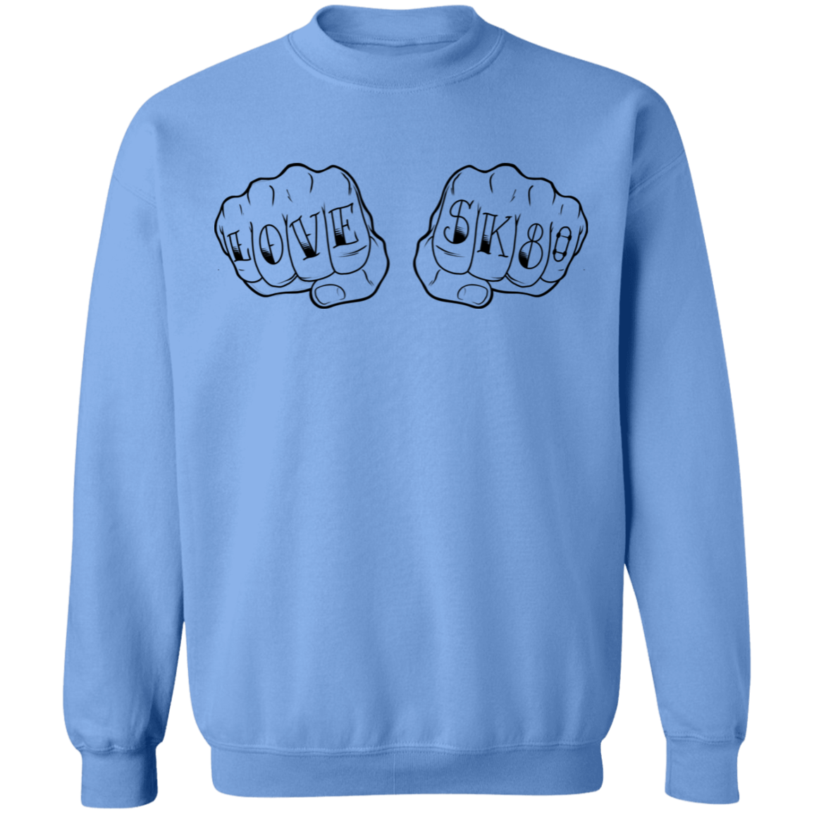 Love SK8 Skating Skateboard Crewneck Sweatshirt