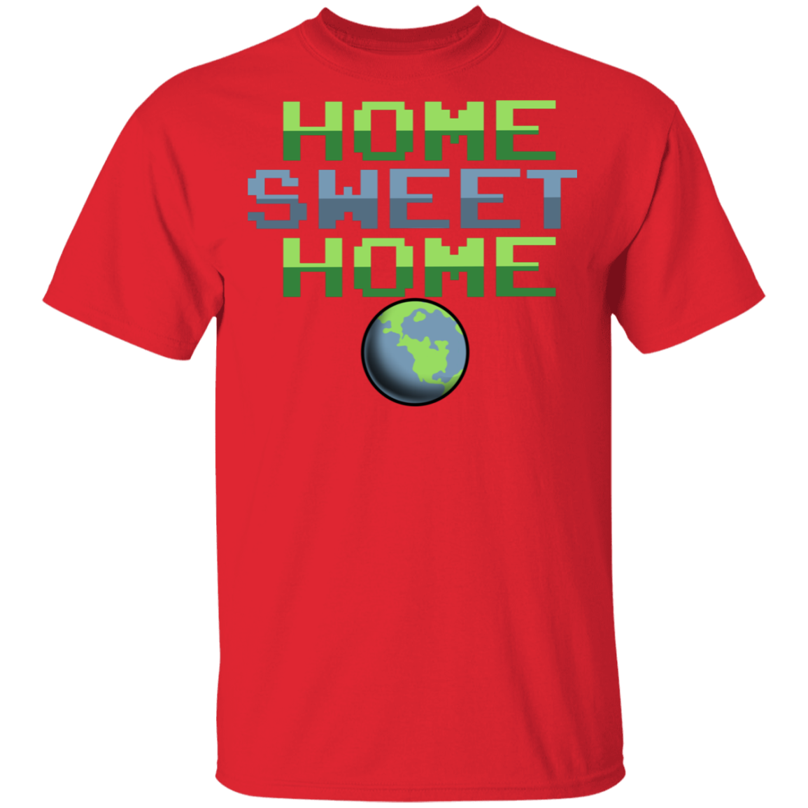 Men's Space Planet Earth Home Sweet T-Shirt