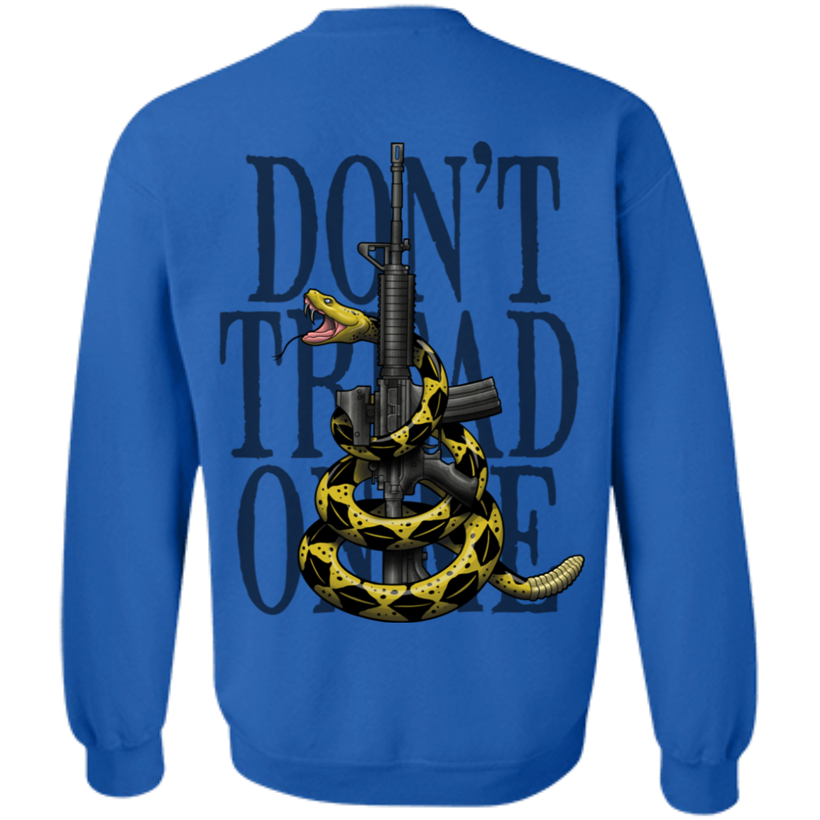We the People Don't Tread on Me Gadsden Flag Double Sided Crewneck Sweatshirt