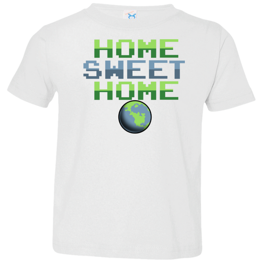 Toddler Space Planet Earth Home Sweet Jersey T-Shirt