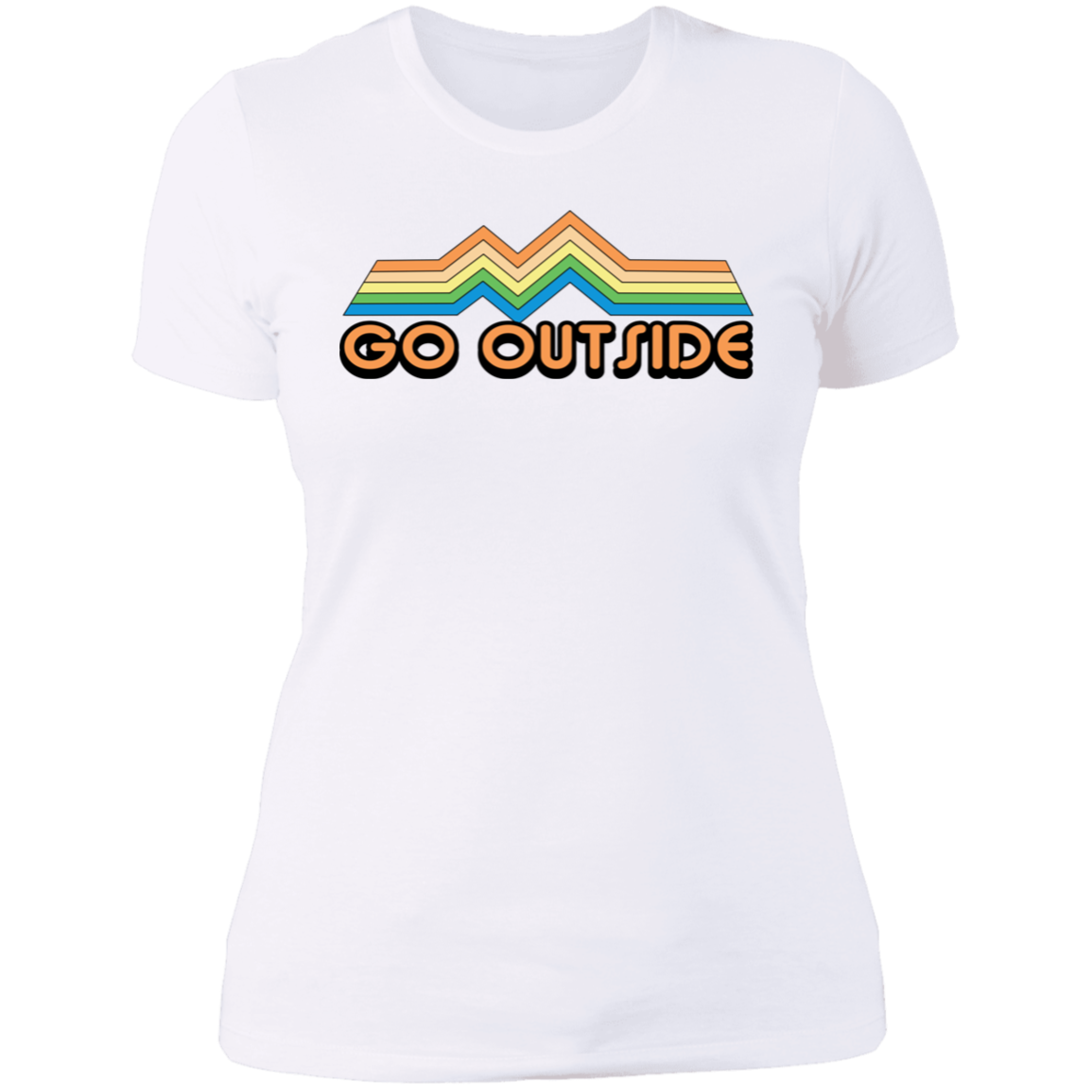 Go Outside Camping Nature Bright Women's T-Shirt