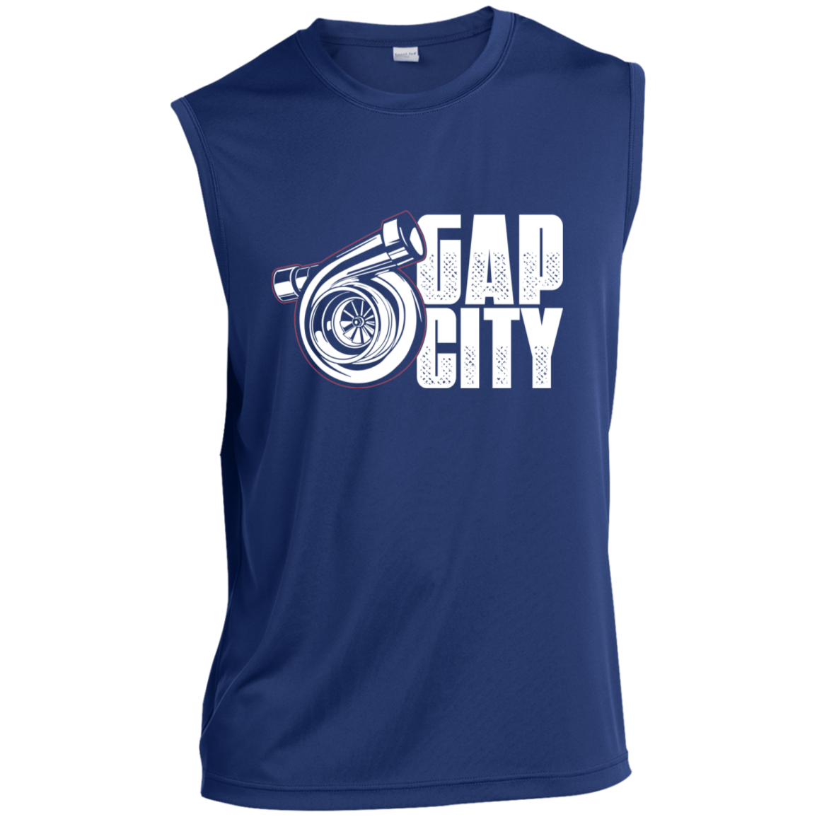 Gap City Turbo Boosted Racing Sleeveless Performance T-Shirt