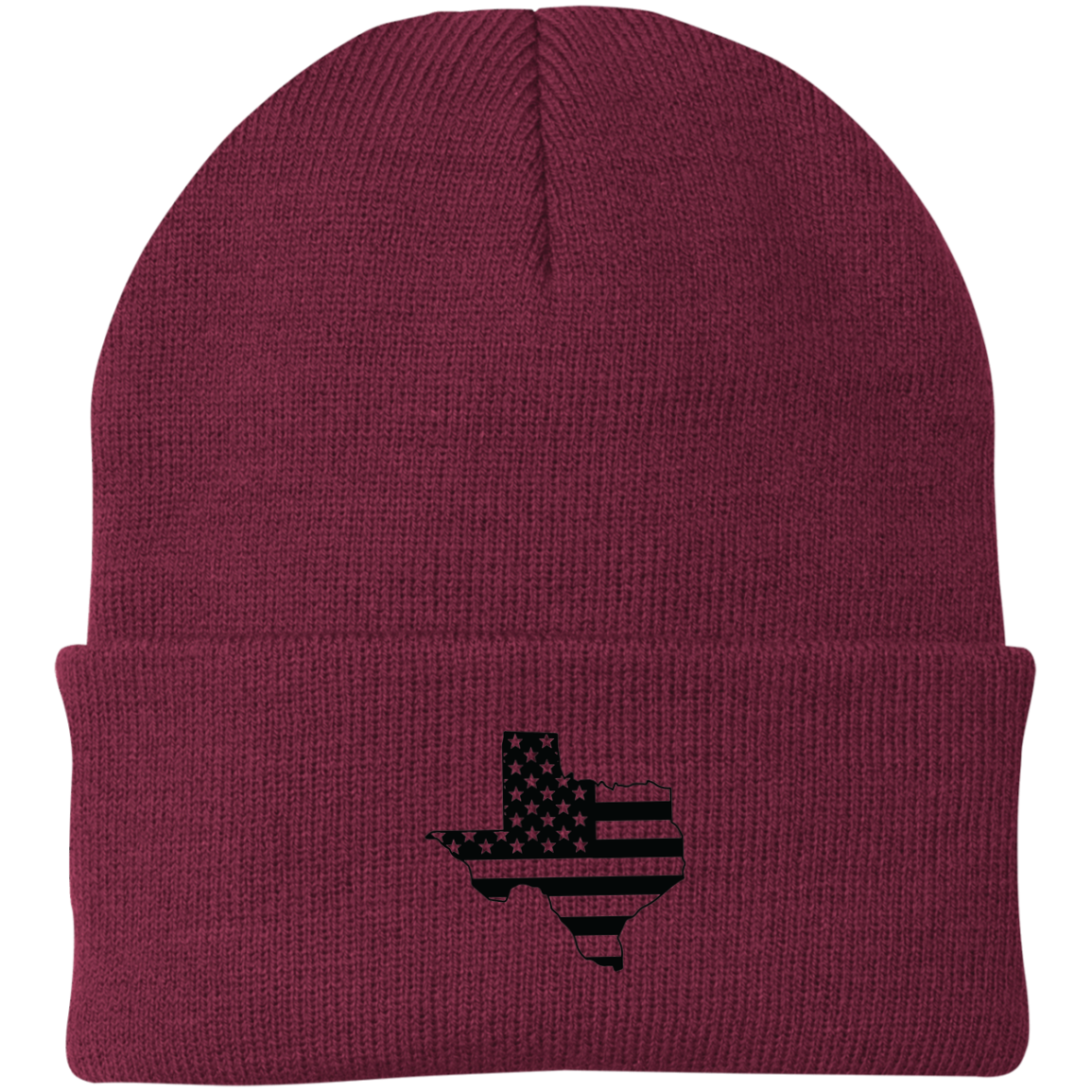 Texas TX State American Flag Beanie Cap