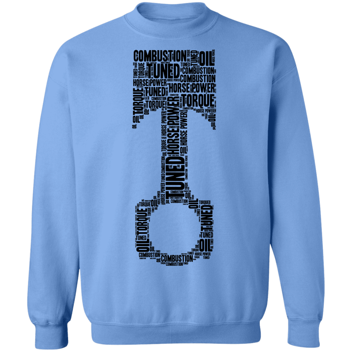 Word Piston Word Piston HP Boost Tuned Combustion Crewneck Sweatshirt