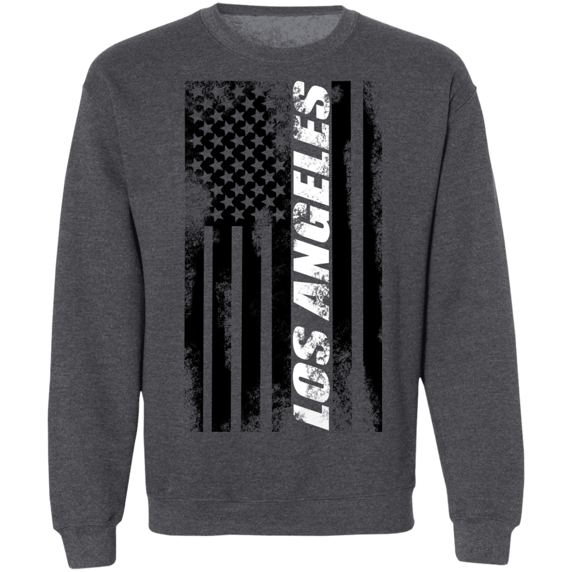 Los Angeles California American Flag Crewneck Sweatshirt