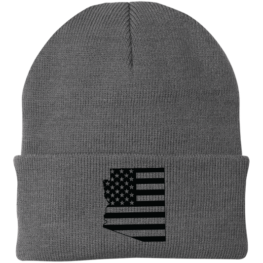 Arizona AZ State American Flag Beanie Cap