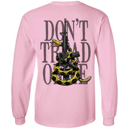 We the People Don't Tread on Me Gadsden Flag Double Sided Long Sleeve T-Shirt