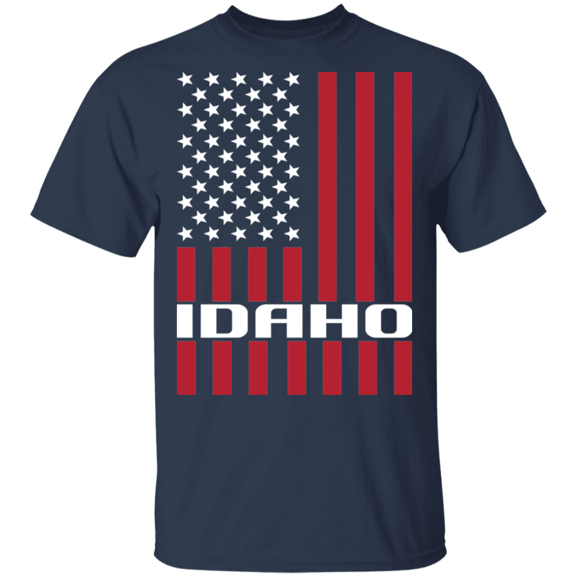 Idaho American Flag USA T-Shirt