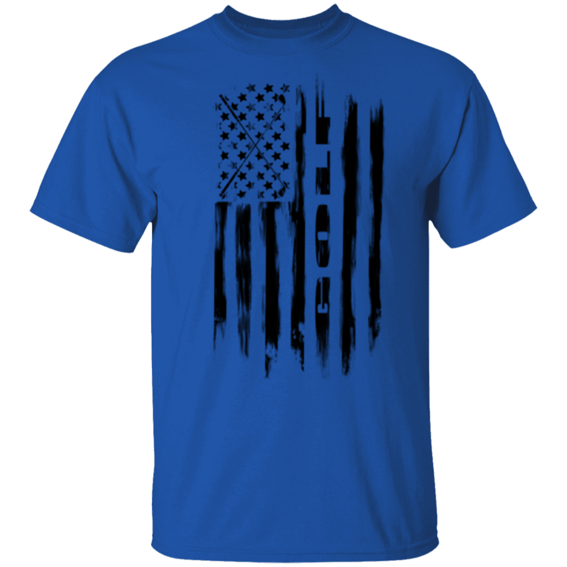 Golf Golfing American Flag T-Shirt