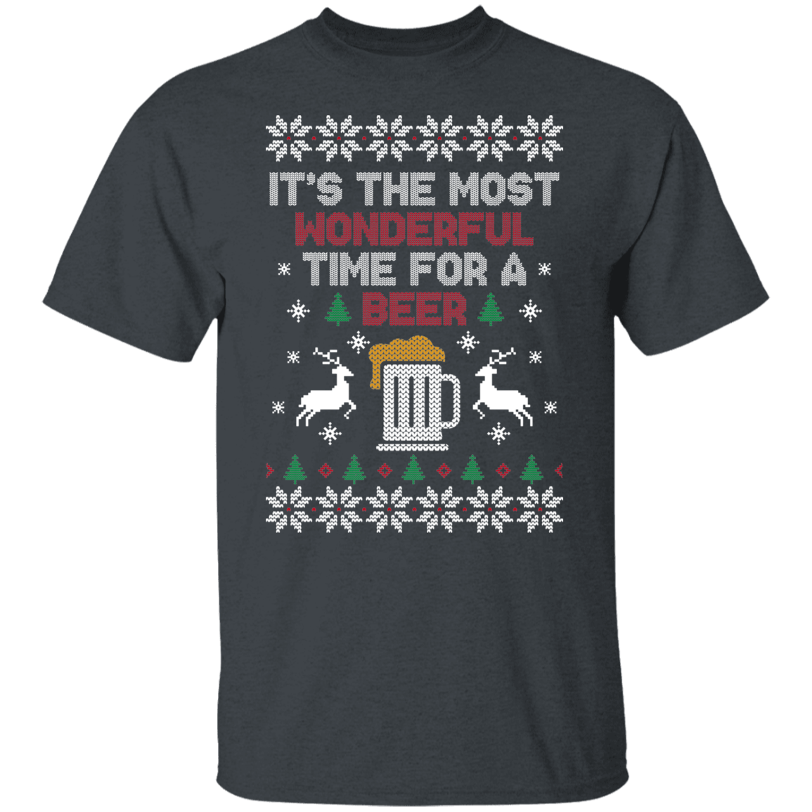 It's The Most Wonderful Time For A Beer Ugly Christmas Party T-Shirt