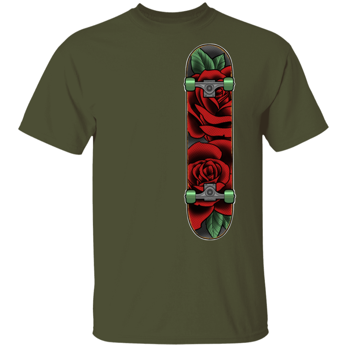 Rose Classic Skateboard Skateboarder T-Shirt