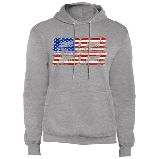 Handgun Pistol Firearm American Flag Pullover Hoodie