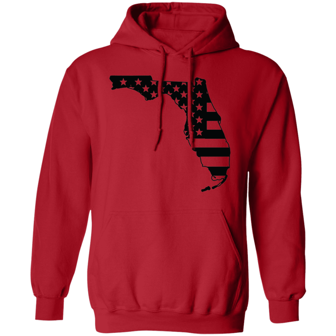 Florida FL State American Flag Pride Pullover Hoodie