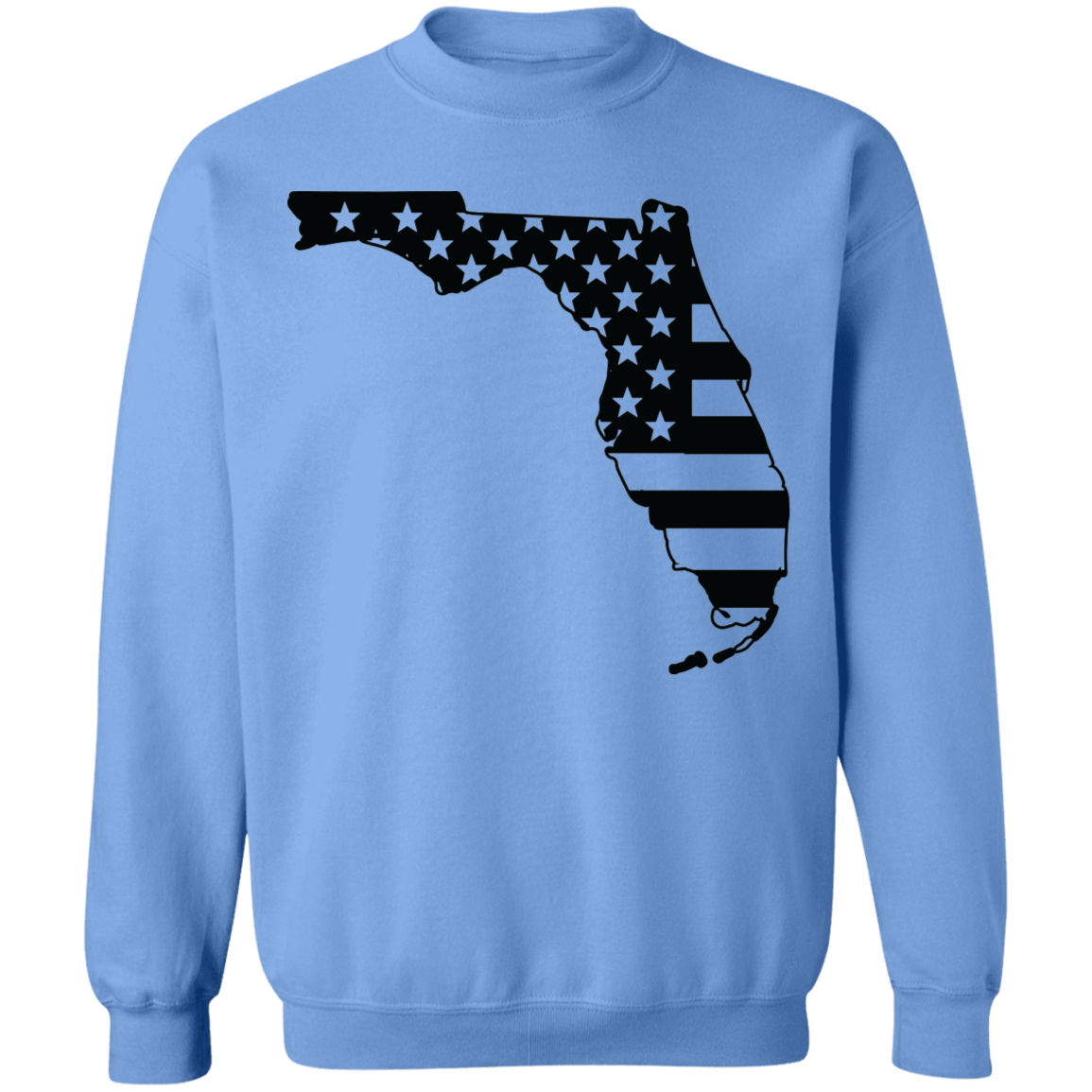 Florida State American Flag USA Crewneck  Sweatshirt